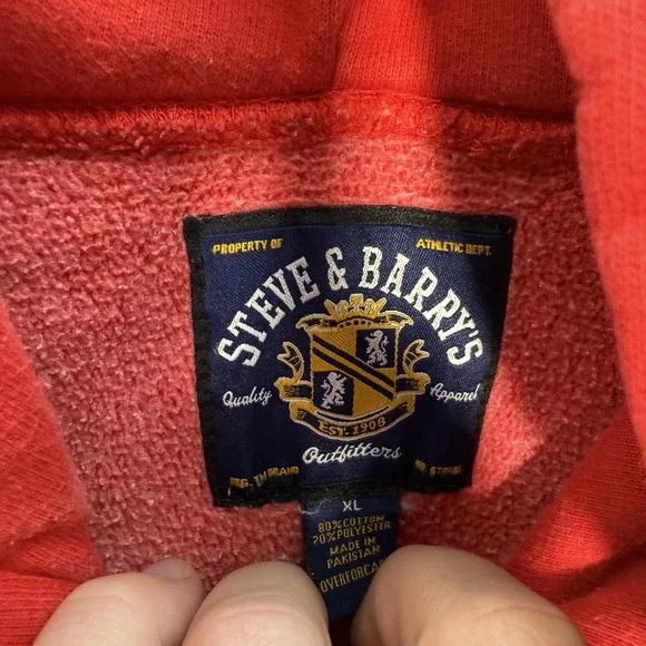 Vintage Wisconsin Badgers Sweatshirt Adult XL Red Hoodie Reverse Weave 90s Y2K - Picture 7 of 9